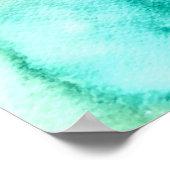 Aquarellfarbenes abstraktes Rose farbiges Poster (Ecke)