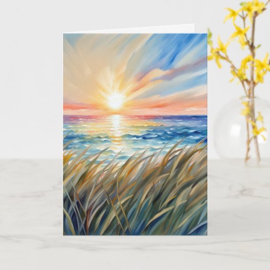 Aquarellfarbenes Beileid Karte (Gelbe Blume)