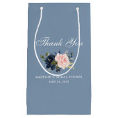 Aquarellfarbenes bläuliches blaurosa Brautparty Kleine Geschenktüte (Vorderseite)