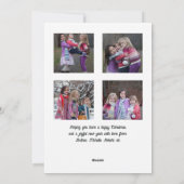 Aquarellfarbenes Blumenradfahrrad Weihnachten Fami (Rückseite)