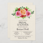 Aquarellfarbenes Brautparty (Vorne/Hinten)