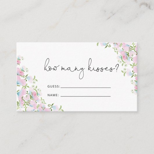 Aquarellfarbenes Brautparty Begleitkarte (Vorderseite)