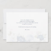 Aquarellfarbenes Brautparty Danke Karte (Rückseite)