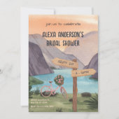 Aquarellfarbenes Brautparty Einladung (Vorderseite)