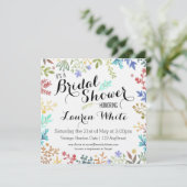 Aquarellfarbenes Brautparty Einladung (Stehend Vorderseite)