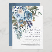 Aquarellfarbenes Brautparty Einladung (Vorne/Hinten)