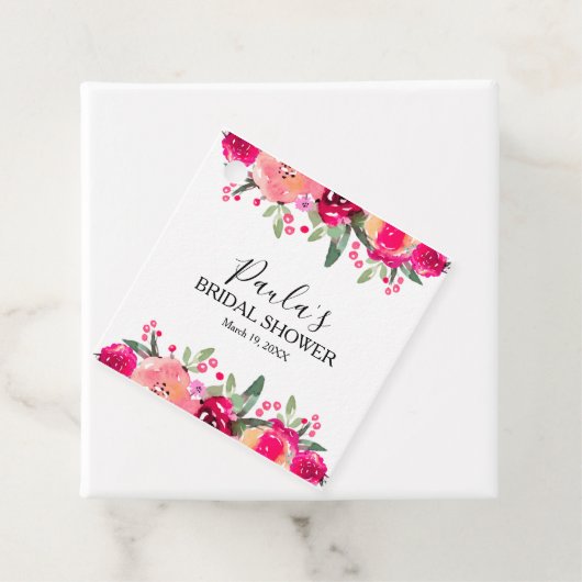 Aquarellfarbenes Brautparty Geschenkanhänger (Beispiel)