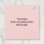 Aquarellfarbenes Brautparty Geschenkanhänger (Rückseite)