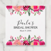 Aquarellfarbenes Brautparty Geschenkanhänger (Vorderseite)