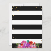 Aquarellfarbenes Brautparty Glitzer Einladung (Rückseite)