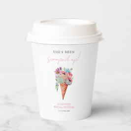 Aquarellfarbenes Brautparty Pappbecher
