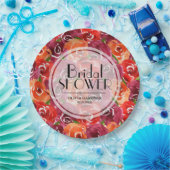 Aquarellfarbenes Brautparty Pappteller (Party)