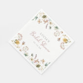 Aquarellfarbenes Brautparty Serviette (Ecke)