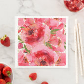 Aquarellfarbenes Brautparty Serviette (Beispiel)