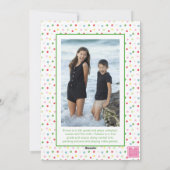 Aquarellfarbenes Confetti Weihnachten Foto (Rückseite)