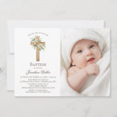 Aquarellfarbenes Foto Einladung (Vorderseite)