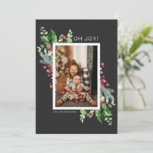 Aquarellfarbenes Foto Weihnachten (Stehend Vorderseite)