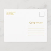 Aquarellfarbenes fröhliches und helles Weihnachtsf Postkarte (Rückseite)