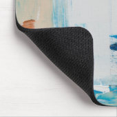 Aquarellfarbenes Gemälde. Abstrakte Marmorverkleid Mousepad (Ecke)