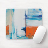 Aquarellfarbenes Gemälde. Abstrakte Marmorverkleid Mousepad (Mit Mouse)