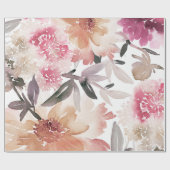 Aquarellfarbenes Hintergrundmuster, Blume, Kunst, Geschenkpapier (Flach)