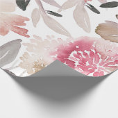 Aquarellfarbenes Hintergrundmuster, Blume, Kunst, Geschenkpapier (Ecke)