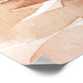 Aquarellfarbenes Hintergrundmuster, Blume, Kunst,  Poster (Ecke)