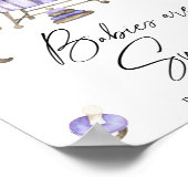 Aquarellfarbenes Kinderzimmer - Säuglinge sind Süß Poster (Ecke)