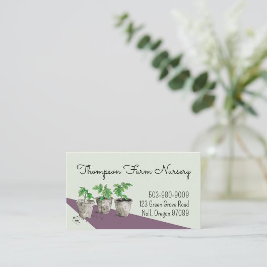 Aquarellfarbenes Kinderzimmer Visitenkarte (Stehend Vorderseite)