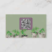 Aquarellfarbenes Kinderzimmer Visitenkarte (Rückseite)