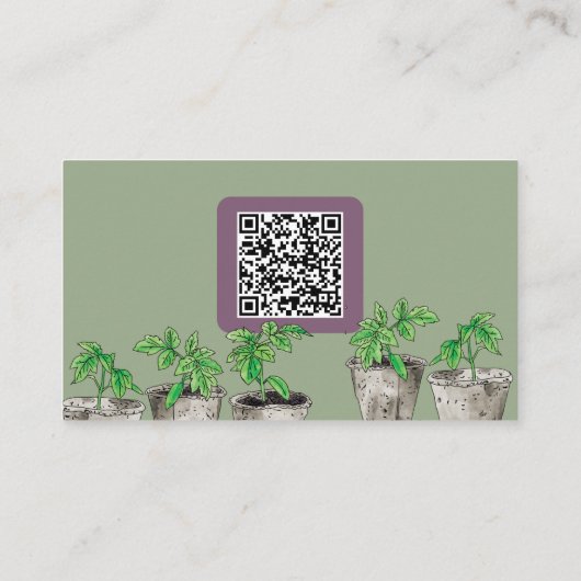 Aquarellfarbenes Kinderzimmer Visitenkarte (Rückseite)