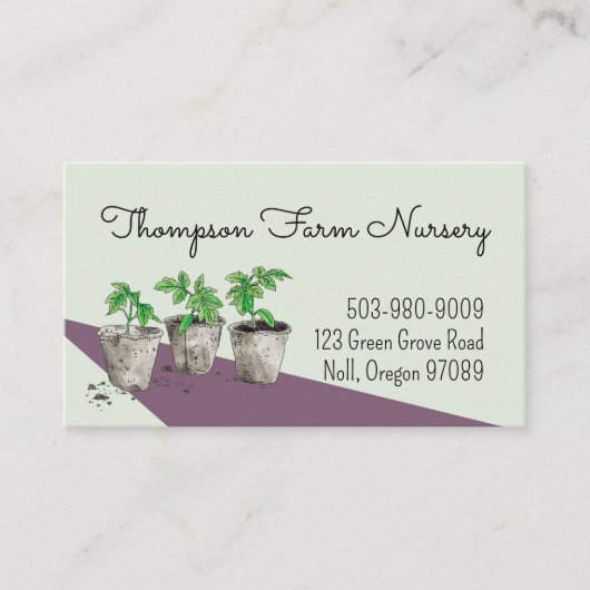 Aquarellfarbenes Kinderzimmer Visitenkarte (Vorderseite)