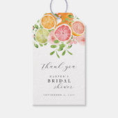 Aquarellfarbenes Korallengrün Brautparty Geschenkanhänger (Vorderseite)