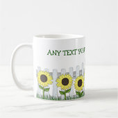 Aquarellfarbenes Land Sonnenblumen Tasse Cups (Links)