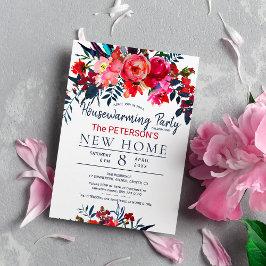 Aquarellfarbenes, lebhaftes Party Einladung