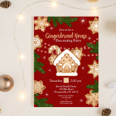 Aquarellfarbenes Lebkuchen Party Einladung