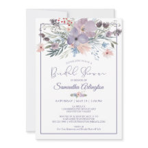 Aquarellfarbenes Lila Lilac-Brautparty