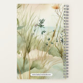 Aquarellfarbenes Meer Strand Landschaft Notizblock (Rückseite)