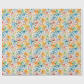 Aquarellfarbenes Muster Geschenkpapier (Flach)