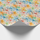 Aquarellfarbenes Muster Geschenkpapier (Ecke)