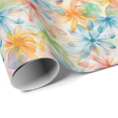 Aquarellfarbenes Muster Geschenkpapier (Rolleneckpunkt)