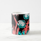 Aquarellfarbenes nahtloses Muster mit exotischen F Kaffeetasse (Mittel)
