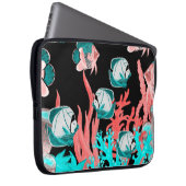 Aquarellfarbenes nahtloses Muster mit exotischen F Laptopschutzhülle (Vorne Rechts)