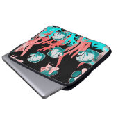 Aquarellfarbenes nahtloses Muster mit exotischen F Laptopschutzhülle (Vorne Knopf)