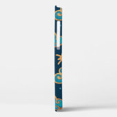 Aquarellfarbenes nahtloses Muster mit Mond, Sterne Case-Mate iPhone Hülle (Rückseite / Links)