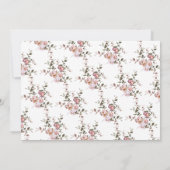 Aquarellfarbenes Navy Blush Brautparty Einladung (Rückseite)