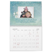 Aquarellfarbenes Personalisiertes Foto Kalender (Jan 2026)