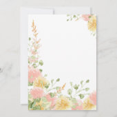 Aquarellfarbenes Rosa Elegantes Chic Script Einladung (Rückseite)