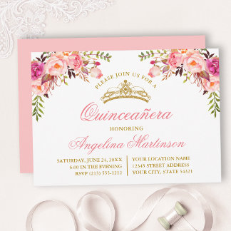 Aquarellfarbenes Rosa Party Einladung