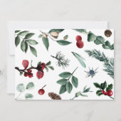 Aquarellfarbenes Verheiratetes und fröhliches Foto Einladung (Rückseite)